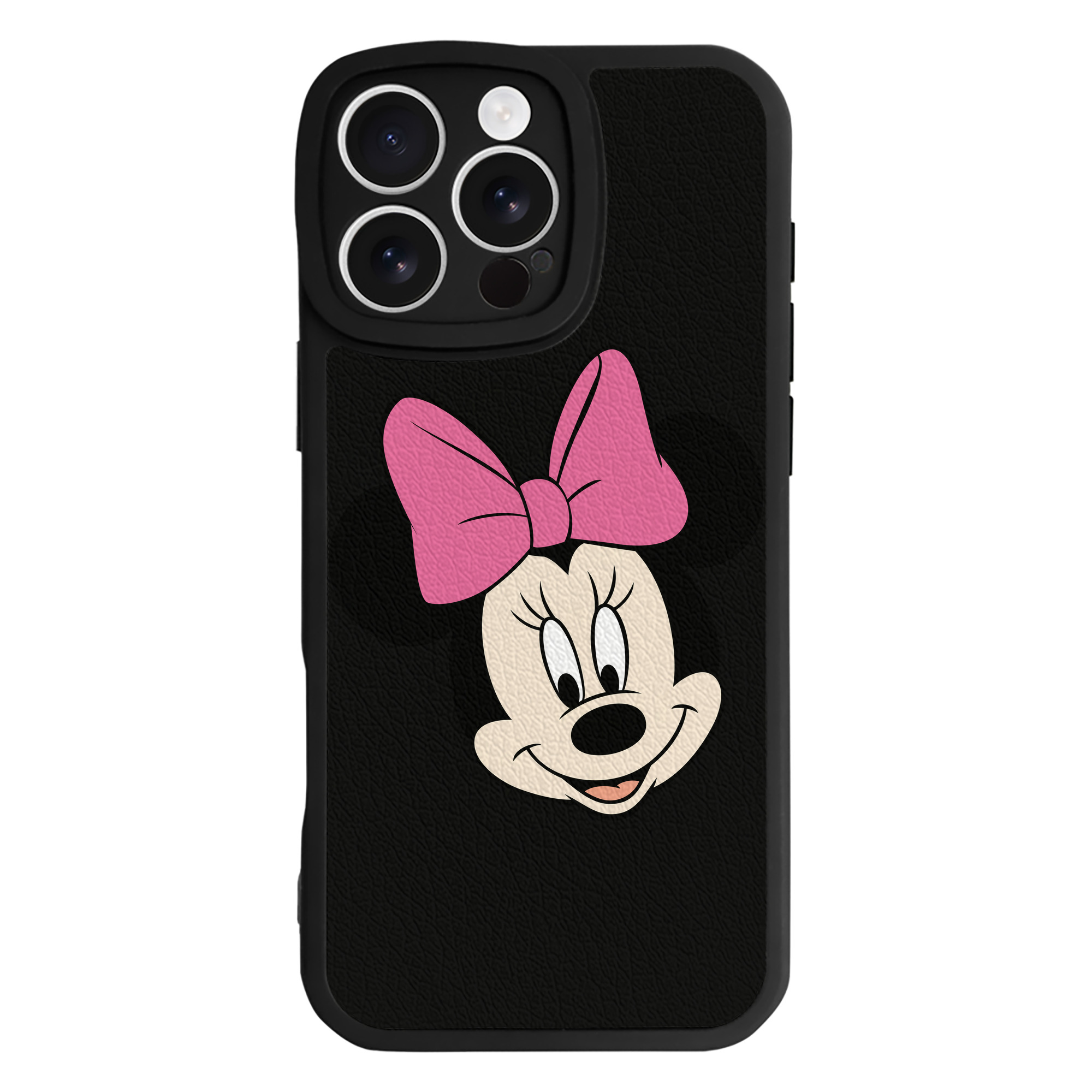 （画像用） ミッキーマウス Mickey Mouse 【iPhone 16シリーズ対応】シリコンスマホケース（レザー調） 材質：シリコン